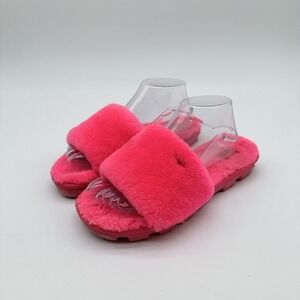 UGG COZETTE ROCK ROSE SHEARLING MOCASSIN SLIPPERS Size 9 Womens Y2K Fuzzy Preppy